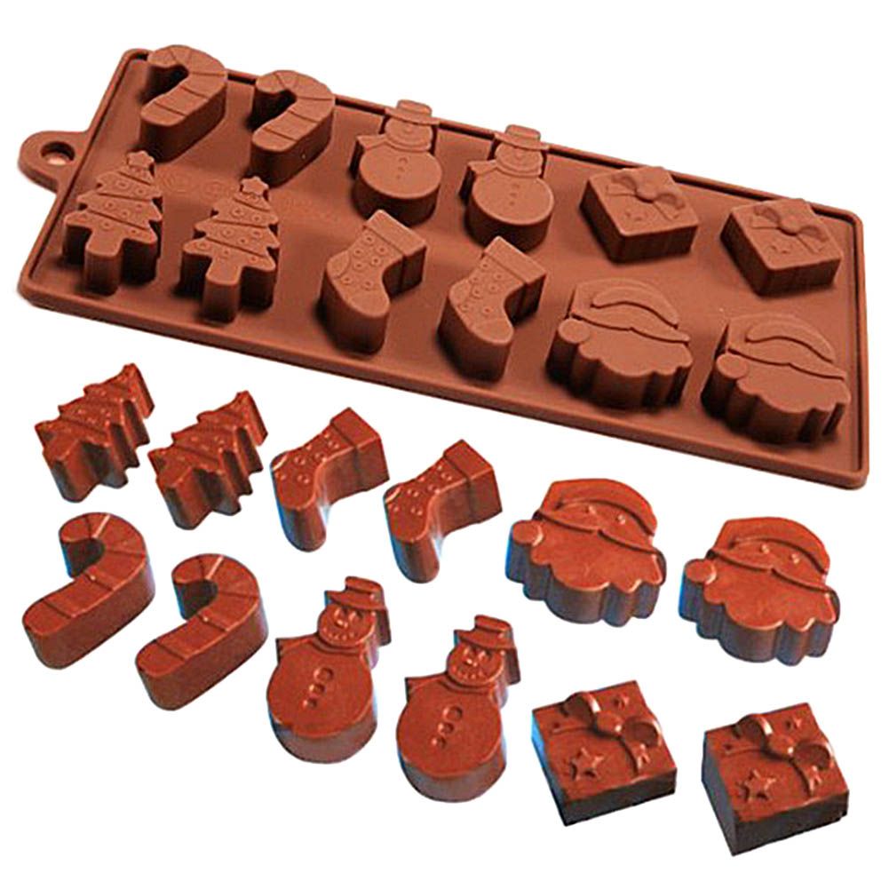 Silicone Christmas mold for chocolates and baking, non-stick baking mold, ideal for holiday treats, by Everything Baby