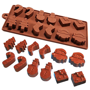 Silicone Christmas mold for chocolates and baking, non-stick baking mold, ideal for holiday treats, by Everything Baby
