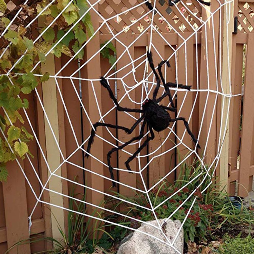 200cm giant Halloween spider decoration by Everything Baby, hanging simulation prop for indoor and outdoor Halloween outdoor play.