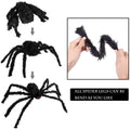 Large 200cm Halloween hanging spider decoration by Everything Baby, suitable for indoor and outdoor spooky Halloween decor.