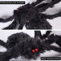 Large 200cm Halloween hanging spider decoration by Everything Baby, realistic design for indoor and outdoor spooky Halloween decor.