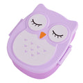 Cute owl-shaped kids lunch box from Everything Baby, portable bento food container for kids, ideal for picnics and pretend play.