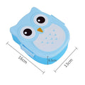 Cute owl-shaped kids lunch box by Everything Baby, portable bento food container for kids, ideal for school or picnics.