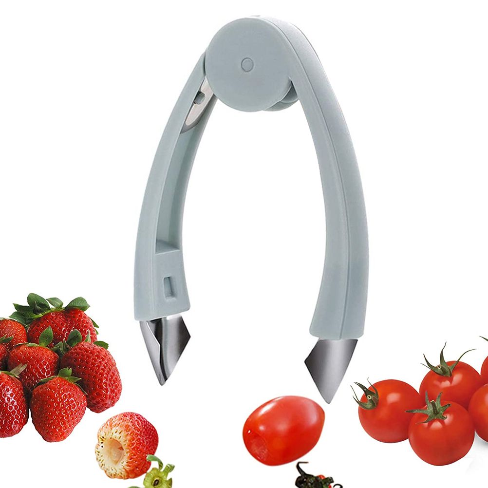 Portable strawberry huller and pineapple corer from Everything Baby, designed for easy fruit and vegetable stem removal in the kitchen.