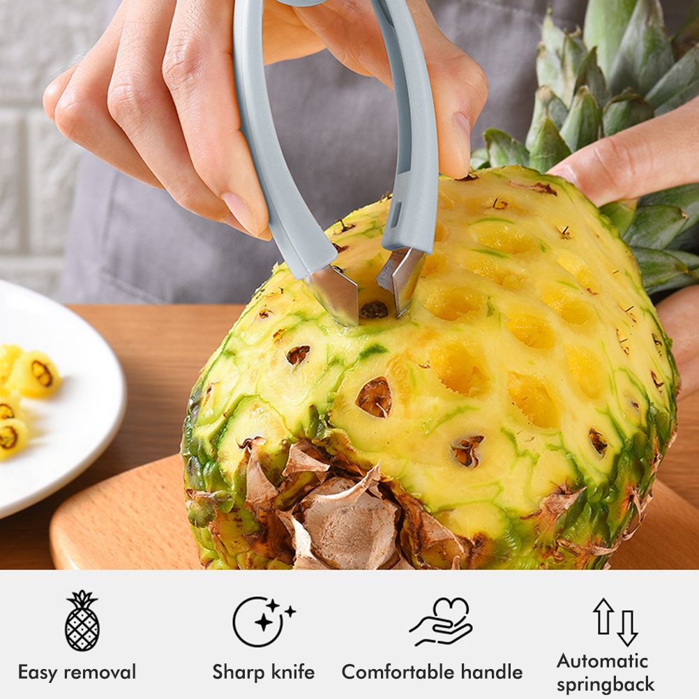 Portable strawberry huller and pineapple corer by Everything Baby, designed for easy fruit and vegetable stem removal in the kitchen.