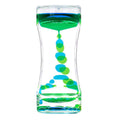 Colorful liquid timer toy with bubbles and oil flow, designed for anxiety relief, suitable for kids and adults, by Everything Baby.