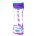 Colorful liquid timer toy with moving bubbles, designed for anxiety relief and pretend play, suitable for kids and adults.