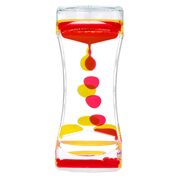 Colorful liquid timer toy from Everything Baby, featuring bubbling oil motion for anxiety relief and pretend play for kids and adults.