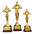 Gold plated Little Golden Man trophy in 19, 22, or 24 cm, suitable for kids' outdoor play and competition souvenirs.