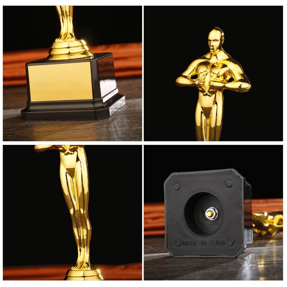 Gold plated Little Golden Man trophy, 19/22/24 cm, for kids' outdoor play competitions, by Everything Baby.
