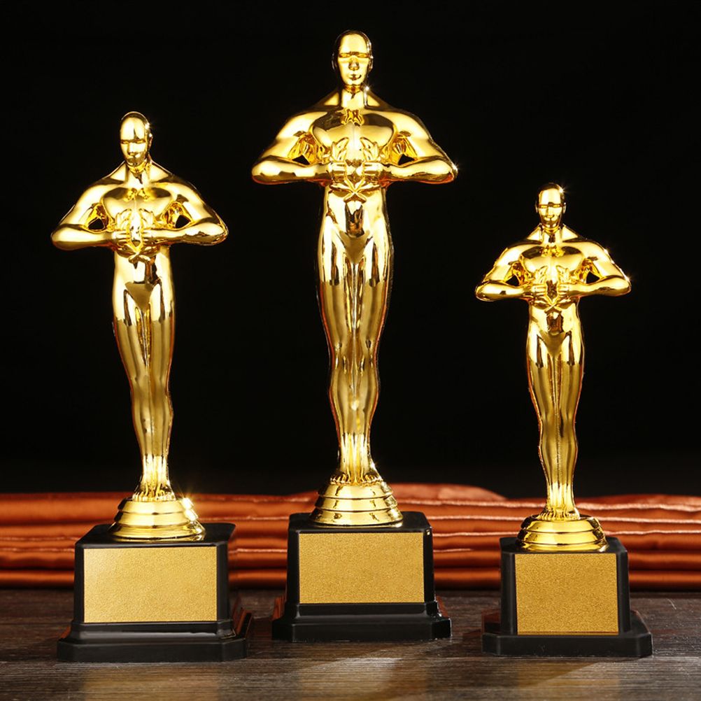 Gold plated baby and kids' Golden Man trophy, 19/22/24 cm, outdoor play competition souvenir by Everything Baby.
