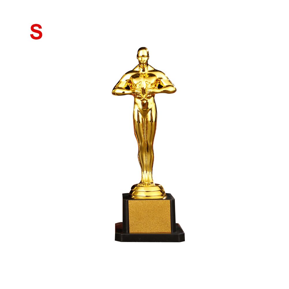 Gold plated Little Golden Man trophy in 19/22/24 cm size, suitable as a baby and kids outdoor play competition souvenir.