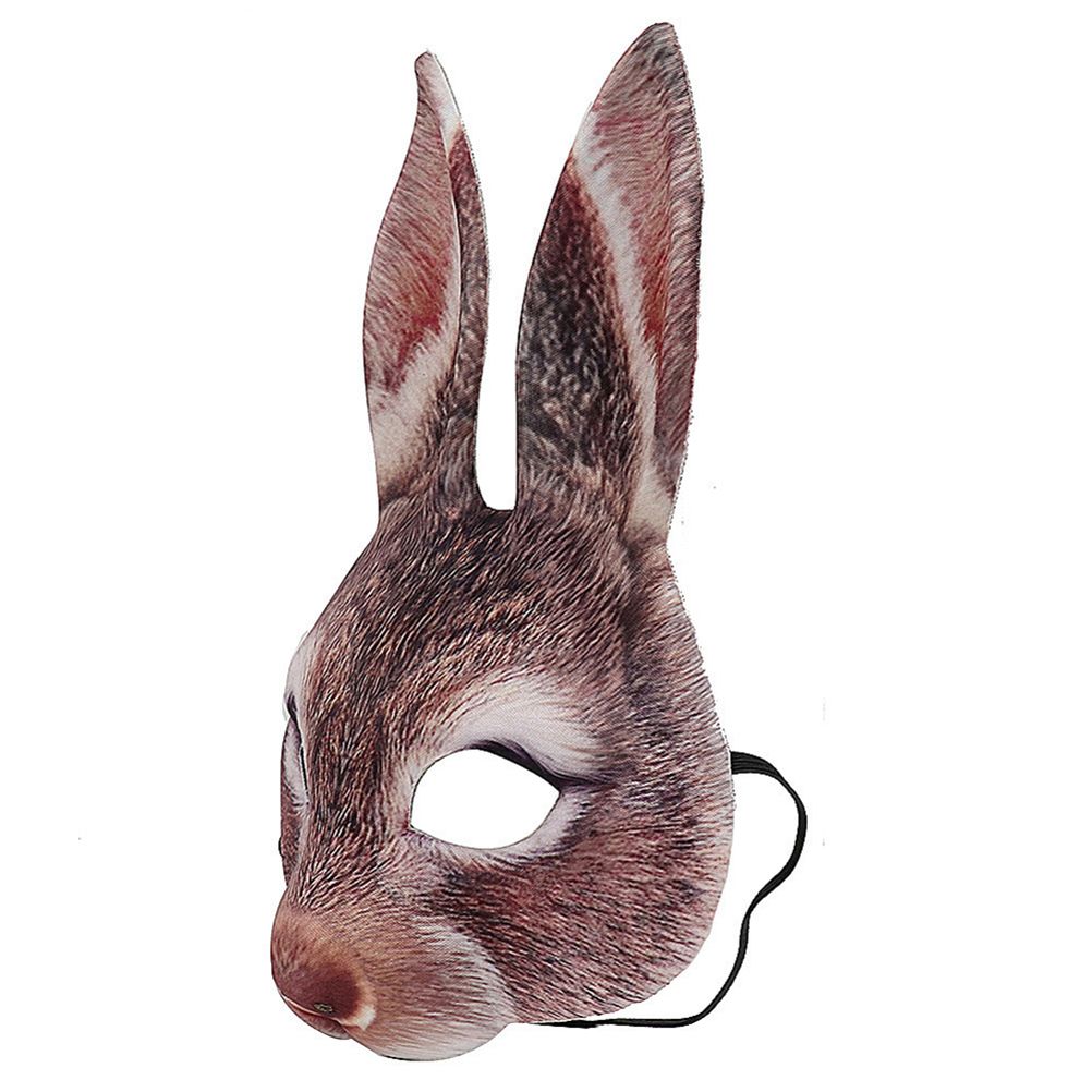 Fun EVA rabbit headgear for kids, featuring a half-face bunny mask perfect for parties, festivals, and pretend play.