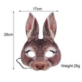 Funny EVA rabbit headgear for kids, featuring a half face bunny costume for parties, festivals, and pretend play.