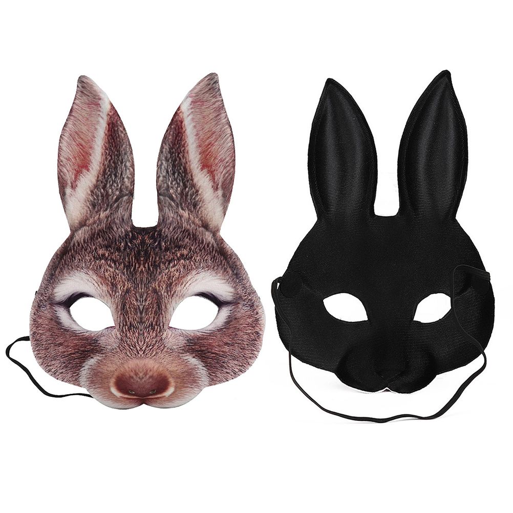 EVA bunny headgear for kids featuring a cute rabbit face, perfect for parties, festivals, and pretend play by Everything Baby.
