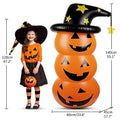 Cute inflatable Halloween pumpkin tumbler decoration by Everything Baby, perfect for outdoor or indoor Halloween parties.
