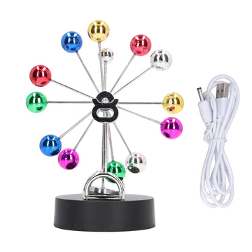 Perpetual Motion Machine USB Battery Dual Use Ferris Wheel Balance Toy Tabletop Decorative Ornaments