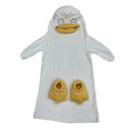 Baby’s duck-themed cosplay costume in a one-piece pajamas jumpsuit, soft plush fabric, perfect for pretend play and daily wear.