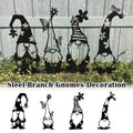 Cute outdoor garden metal goblin statue by Everything Baby, standing decorative iron art for home yard and garden decor.