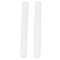 Two silicone short tube replacements for milking machines, compatible with baby nursing and feeding equipment.