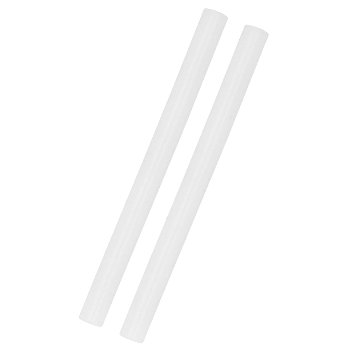 Two silicone short tube replacements for baby nursing milking machines, compatible with Everything Baby milkers.