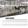 Two silicone short tube replacements for baby nursing milking machines, compatible with Everything Baby milkers.