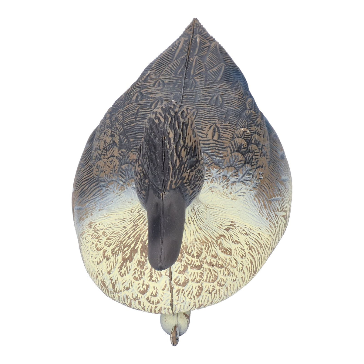 Lifelike plastic duck decoy for outdoor garden decoration, 34.5 x 13cm, realistic hunting decoy for outdoor play or decor.