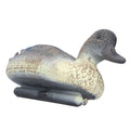 Lifelike plastic duck decoration for garden, 34.5 x 13cm, realistic hunting decoy for outdoor play and garden decor.