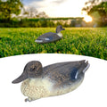 Lifelike plastic duck decoration for garden, realistic hunting decoy, 34.5cm by 13cm, suitable for outdoor garden decor.
