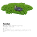 Floating yellow duck decoy for outdoor garden, pool, or yard decoration, measuring 26x11.5cm, suitable for outdoor play and decoration