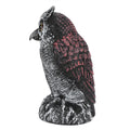 Plastic owl garden decoration and decoy from Everything Baby, outdoor hunting repeller and kids' outdoor play ornament.