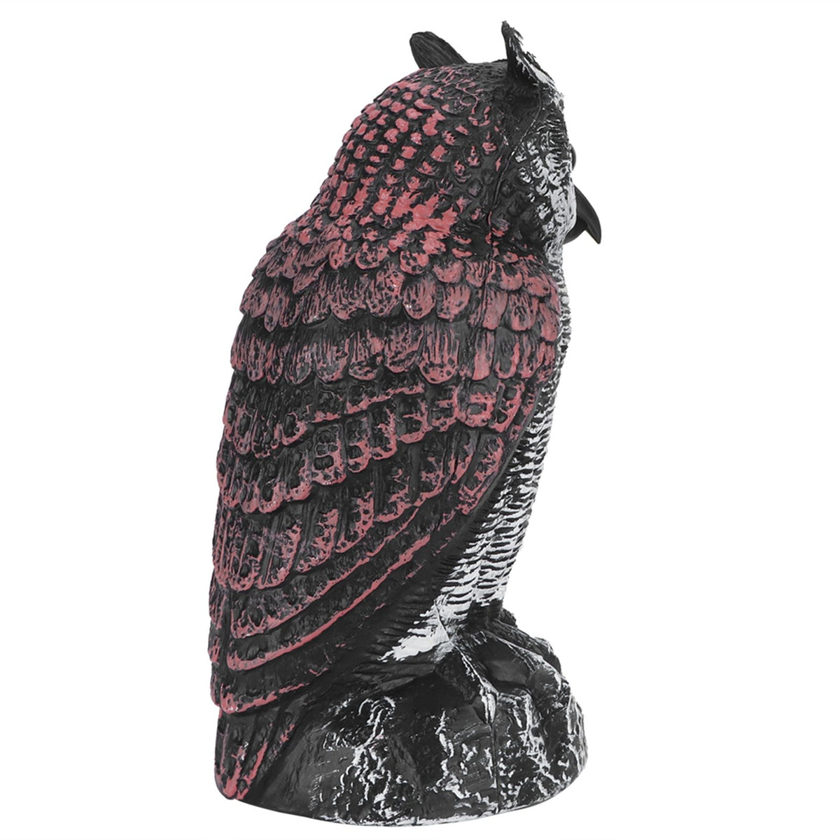 Plastic owl statue decoration for outdoor gardens, used as a hunting decoy and garden repeller by Everything Baby.