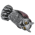 Fake plastic owl statue decoration for outdoor gardens, used as a hunting decoy and garden repeller by Everything Baby.