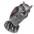 Plastic owl garden statue decoration, outdoor hunting decoy, realistic baby owl replica for garden or outdoor use