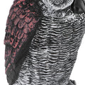 Plastic owl statue decoration for outdoor garden, used as a hunting decoy and scarecrow repeller, by Everything Baby.