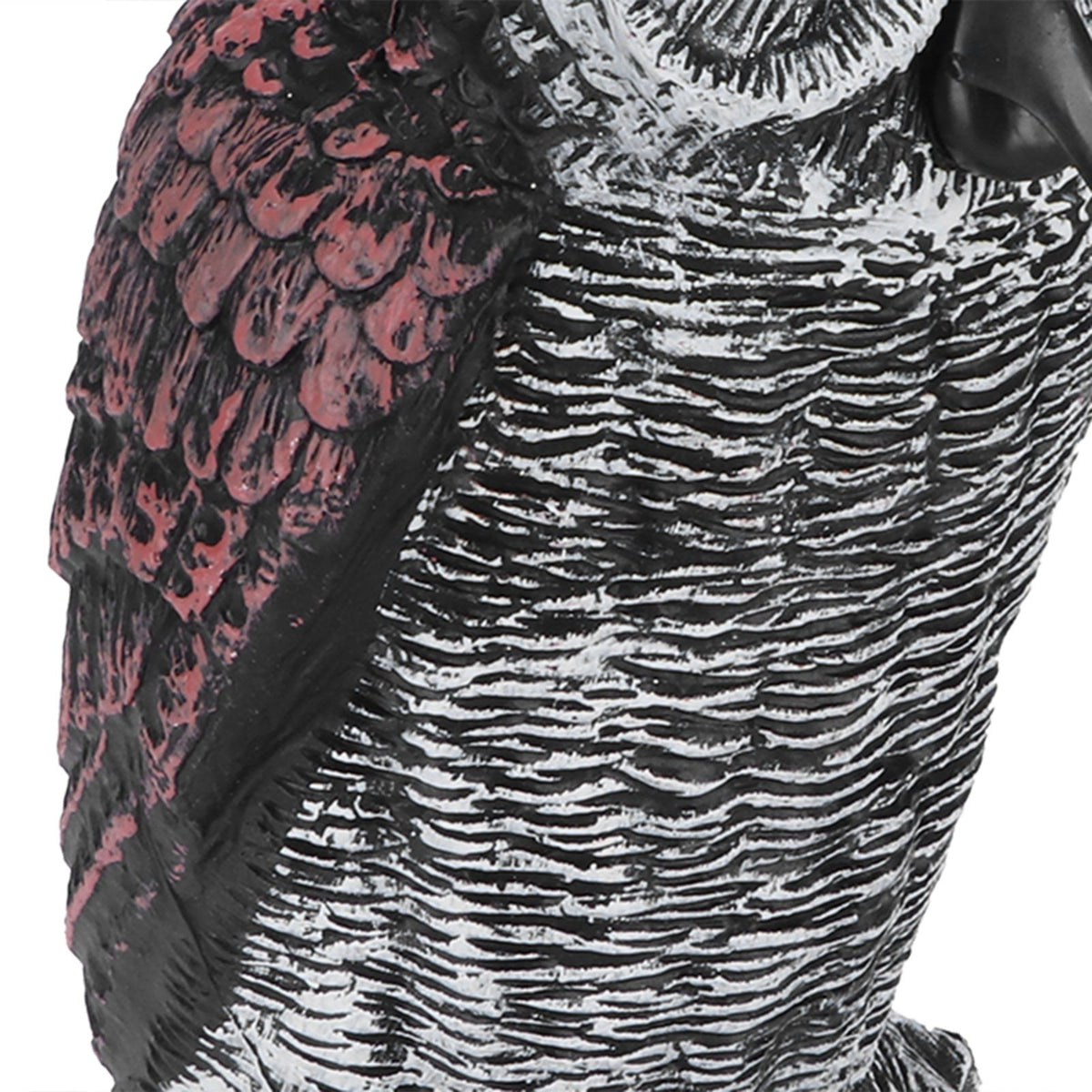 Plastic owl statue decoration for outdoor garden, used as a hunting decoy and scarecrow repeller, by Everything Baby.
