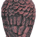 Plastic owl garden decoy for outdoor decoration and pest repellent, designed to mimic a real owl for outdoor garden use.