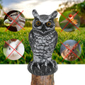 Plastic owl garden decoy for outdoor pest repellent, realistic simulation owl statue for outdoor decoration and hunting decoy.