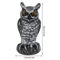 Plastic owl statue decoration for outdoor gardens, used as a bird repeller and hunting decoy by Everything Baby.