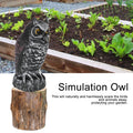 Plastic owl garden statue decoration and decoy for outdoor outdoor pest repellent, suitable for garden and outdoor play areas.