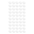 Set of 50 plastic fake pigeon eggs for bird hatching and breeding simulation, ideal for pretend play and educational activities.