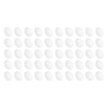 Set of 50 plastic fake pigeon eggs for bird hatching and breeding toys, designed for pretend play and educational use.