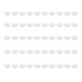 Set of 50 plastic fake pigeon eggs for bird hatching and breeding simulation, designed for bird breeding and pretend play.