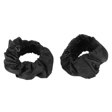 Two stroller wheel covers made of Oxford cloth for infant pushchairs with 12-16cm small wheels, dustproof tire protector.