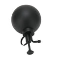 Black 500ml vintage hand press watering pot with spray nozzle, ideal for garden and balcony outdoor watering.