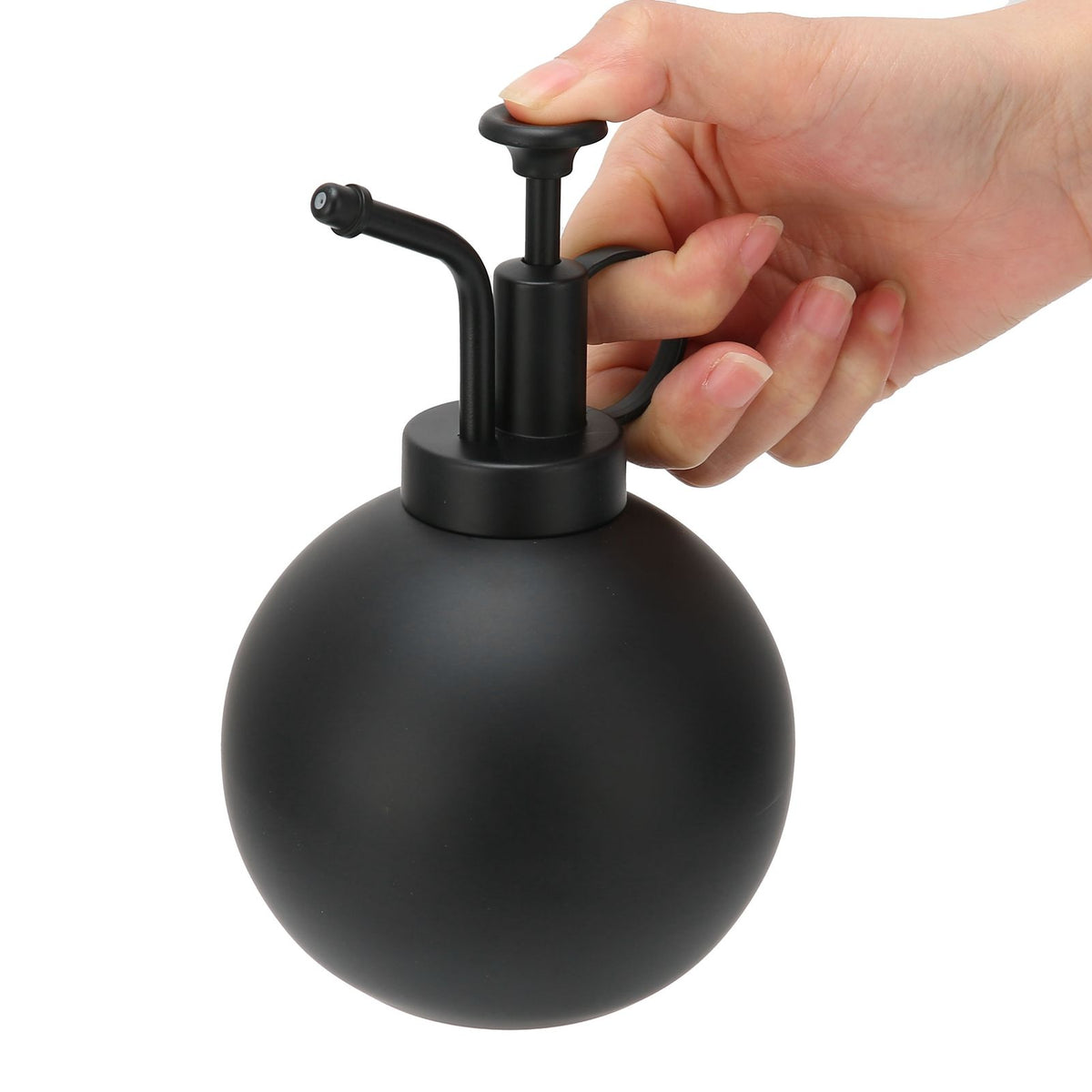 Black 500ml vintage hand press watering pot for garden and balcony, outdoor spray bottle, suitable for kids' outdoor play accessories
