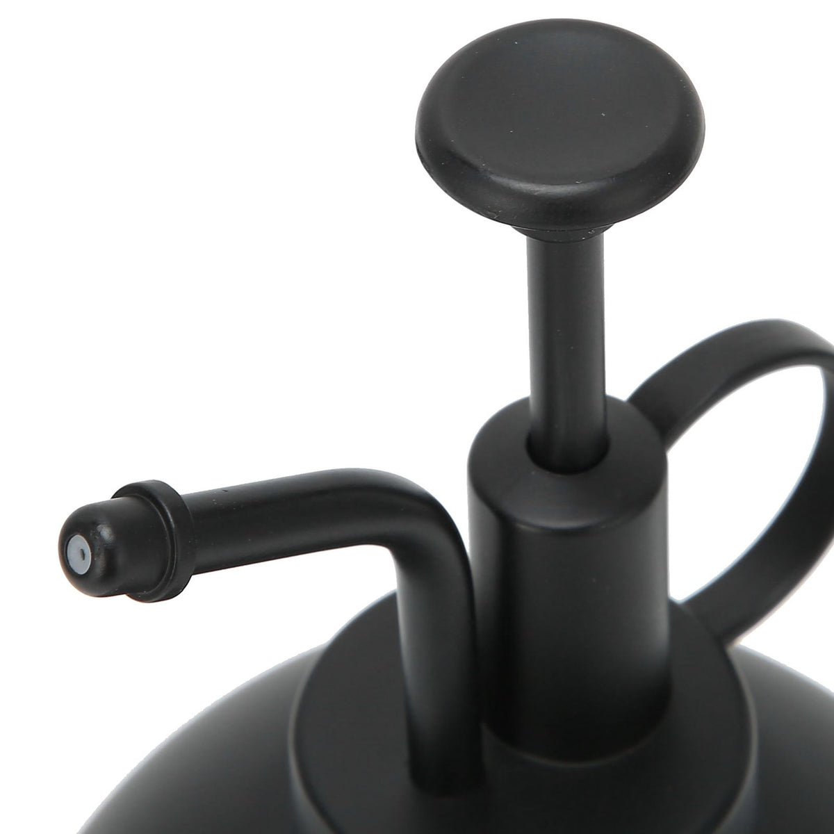 Black 500ml vintage watering pot with hand press spray nozzle, garden balcony accessory, suitable for outdoor play and gardening.