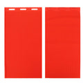 Two red beeswax sheet DIY comb foundation press molds for beekeeping, used for making beeswax foundations.