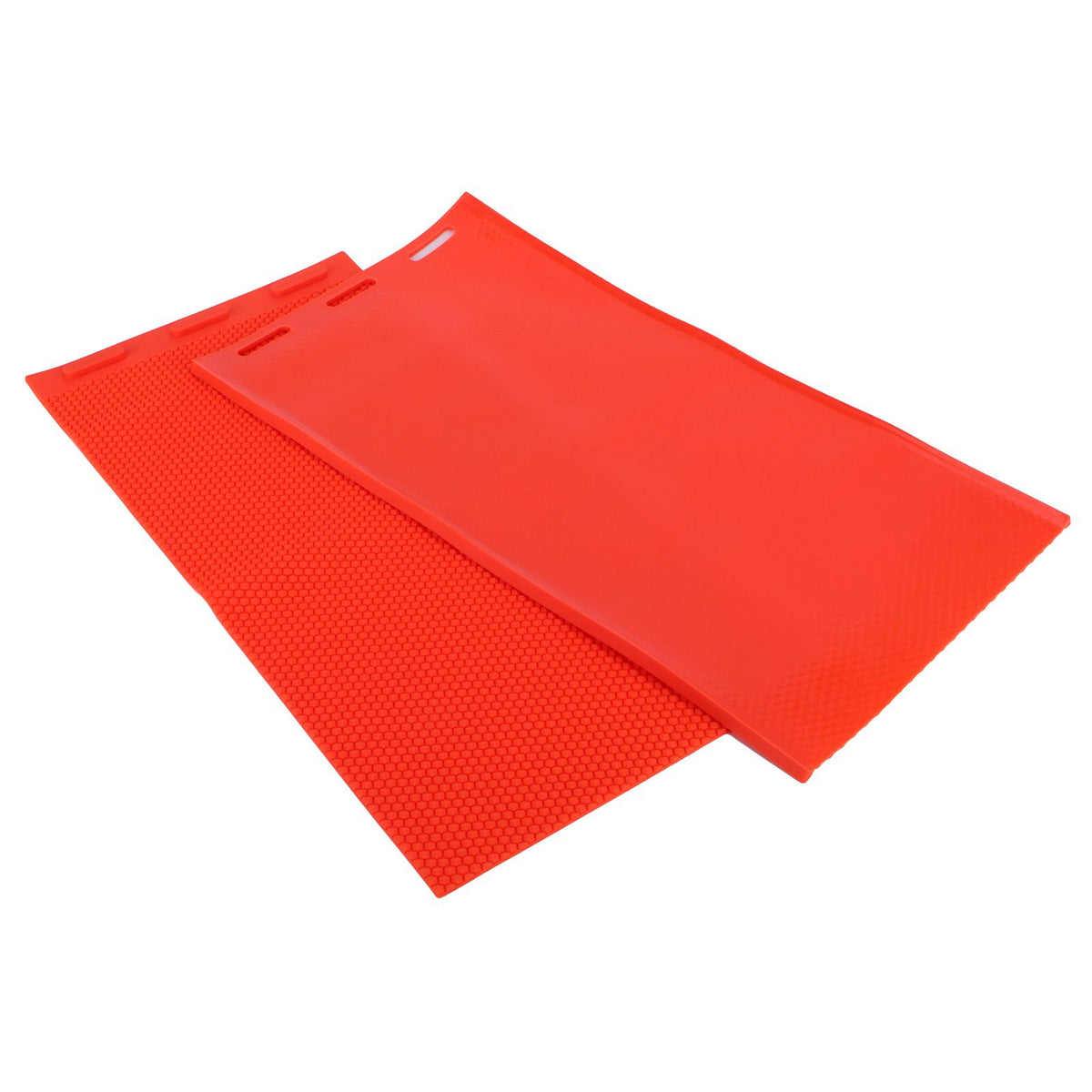 Red beeswax sheet DIY rubber comb foundation press mold for beekeeping, featuring two 5.4mm sheets for honeycomb foundation.