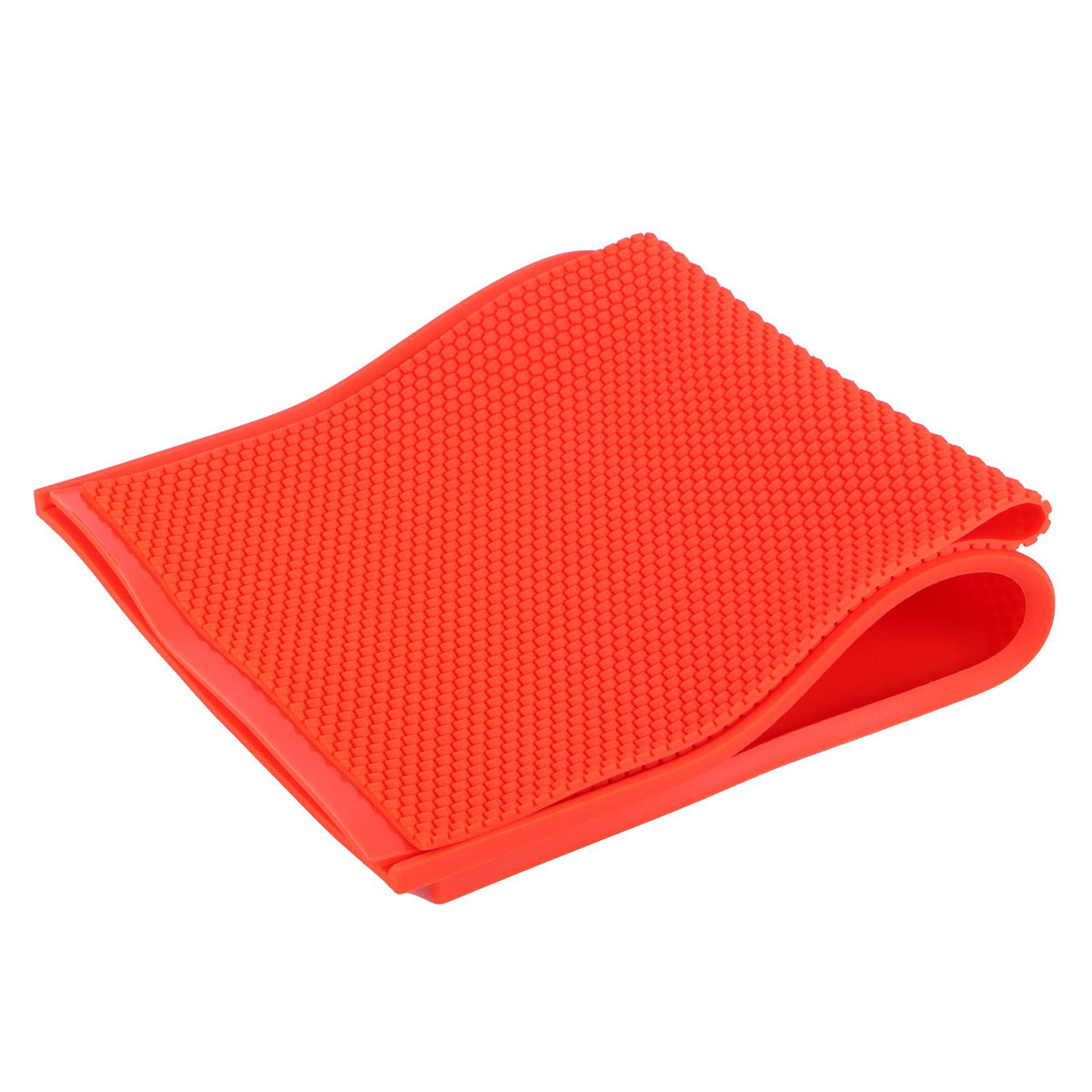 Two red beeswax sheet DIY foundation press molds for beekeeping, 5.4mm thick, used as beekeeping accessories for honeycomb.
